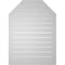 Ekena Millwork Octagonal Top Surface Mount PVC Gable Vent w/ 2"W x 2"P Brickmould Sill Frame, 28"W x 38"H GVPOT28X3803SF - alternate 3